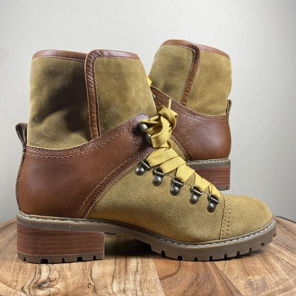 Frye & Co Anise Fold Over Womens Size 10M Brown Leather Hiker Boots - Picture 6 of 8